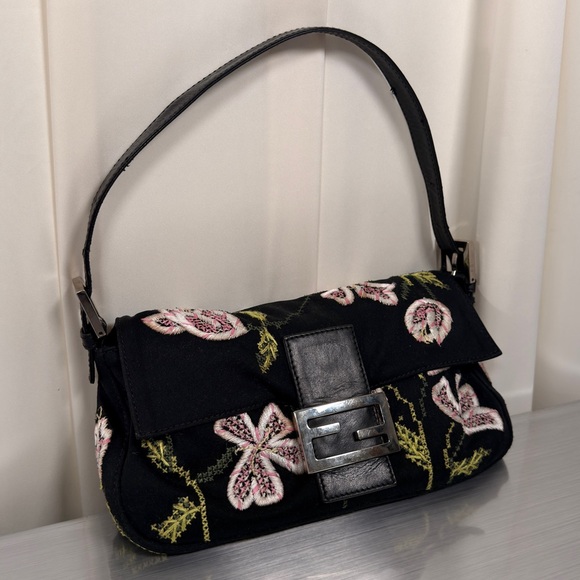 Fendi Handbags - RARE EMBROIDERED FENDI BAGUETTE